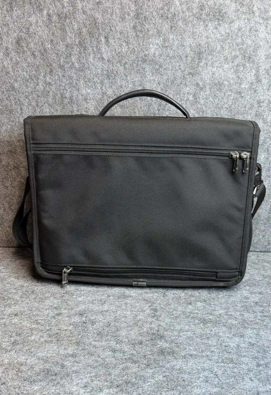 TUMI Alpha Expandable Nylon Laptop Messenger Briefcase Bag